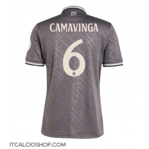 Real Madrid Eduardo Camavinga #6 Terza Maglia 2024-25 Manica Corta